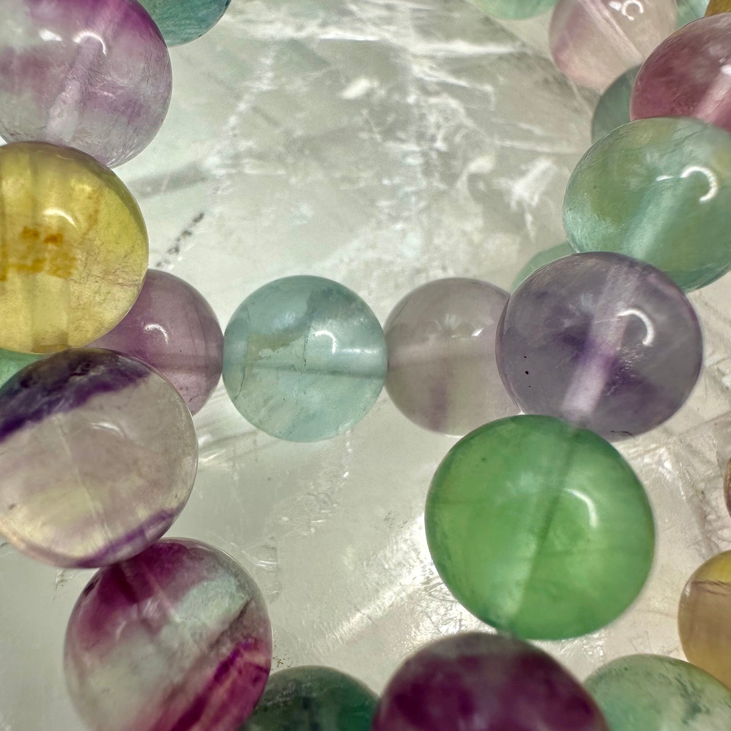 Rainbow Fluorite 10mm Bracelets