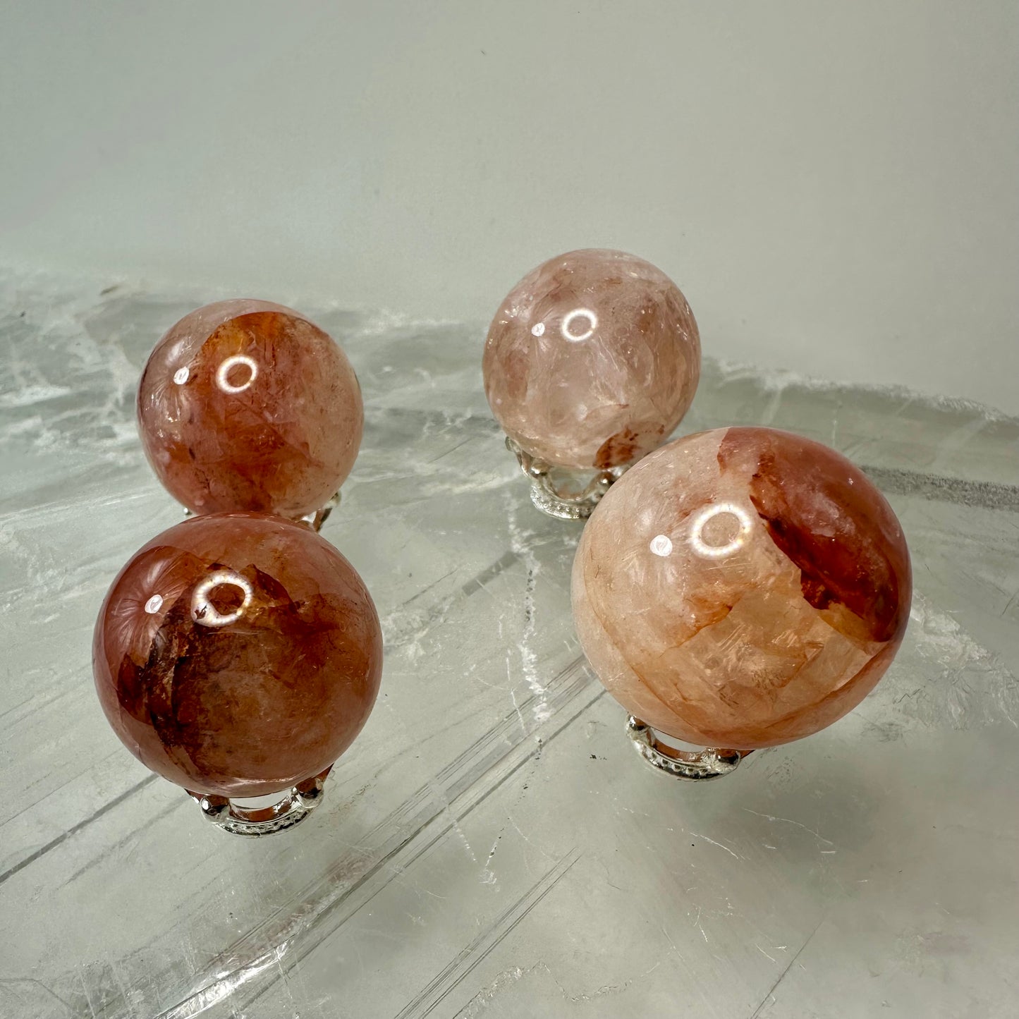 Fire Quartz Mini Spheres (28mm-24mm)