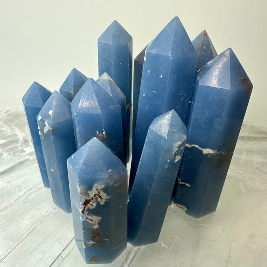 Angelite Mini Towers (5cm-8cm)