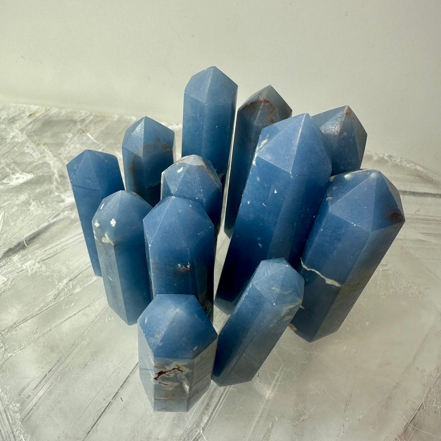 Angelite Mini Towers (5cm-8cm)