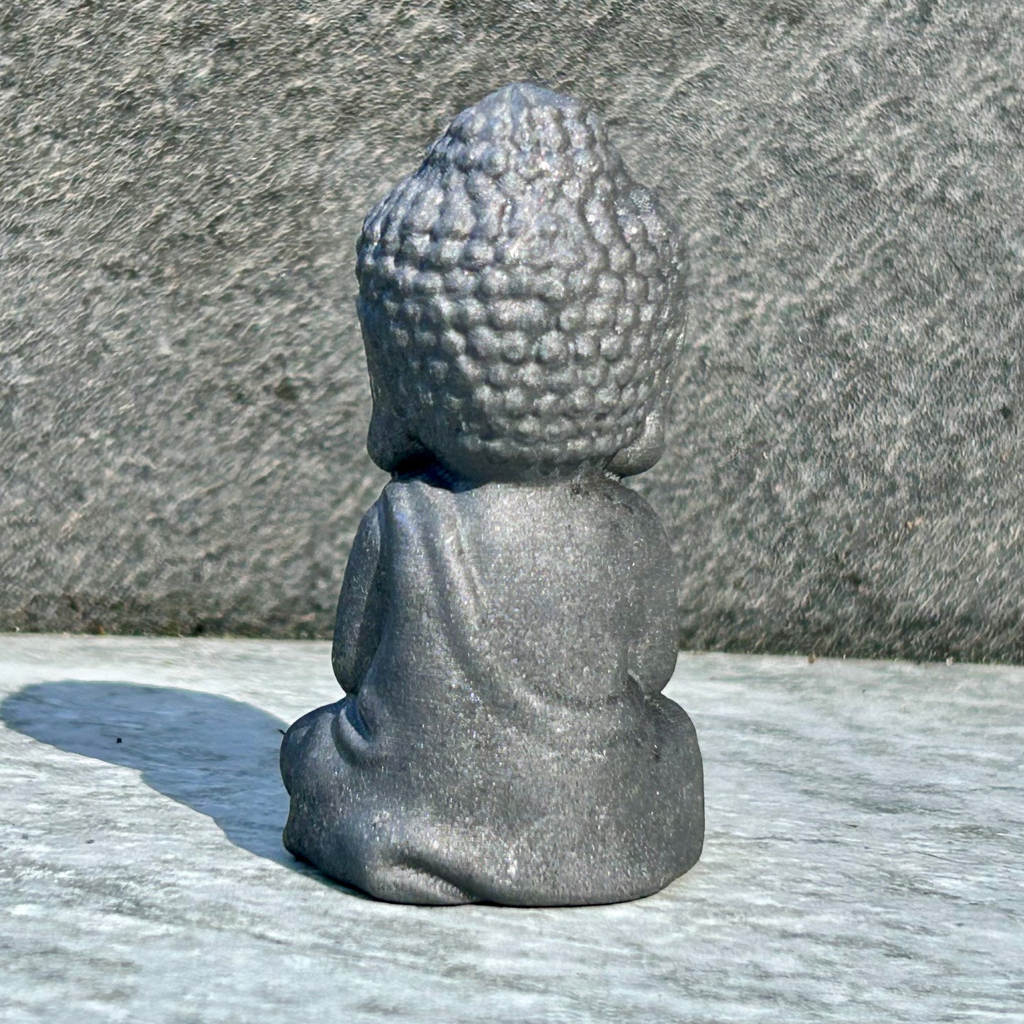 Shungite Buddha Carving