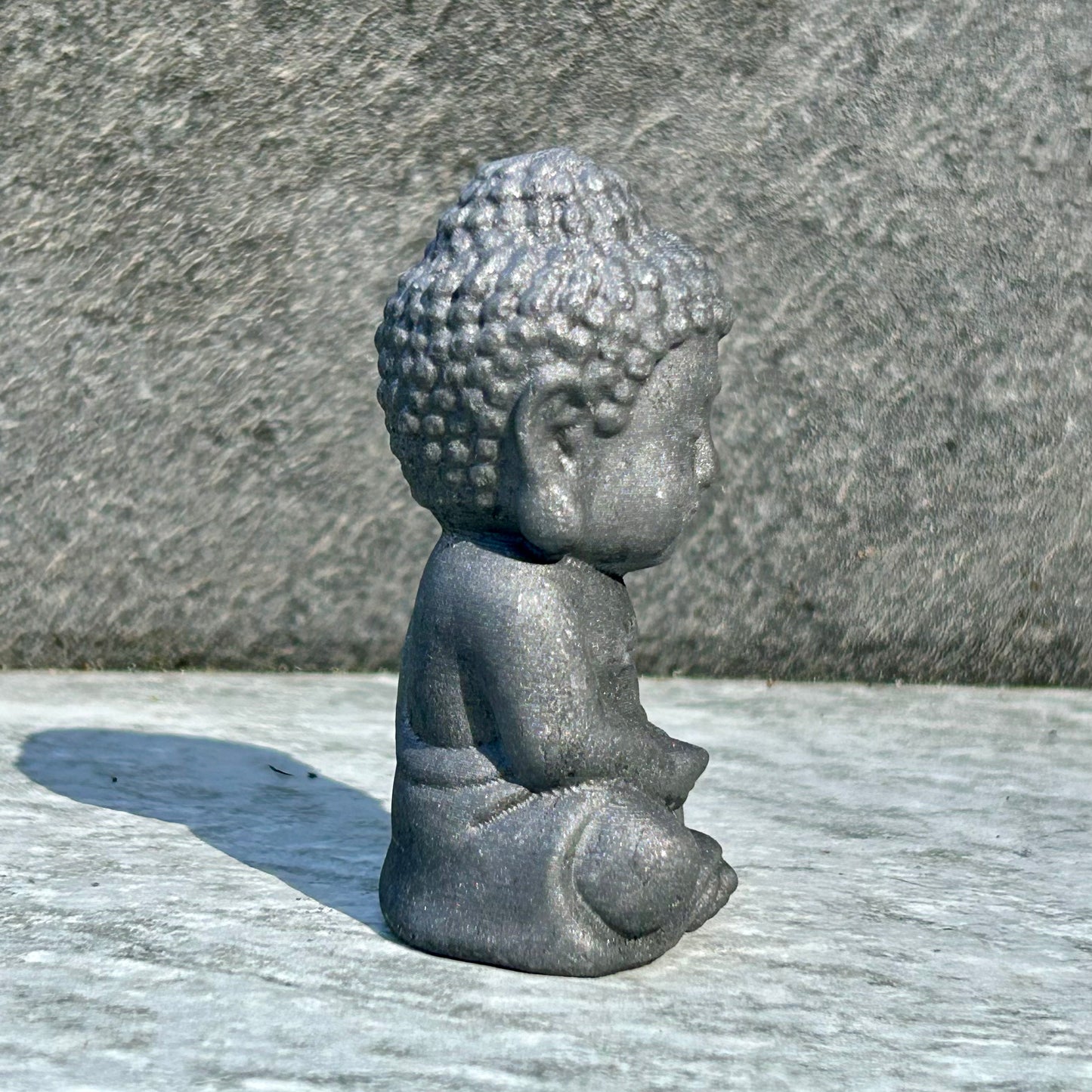 Shungite Buddha Carving