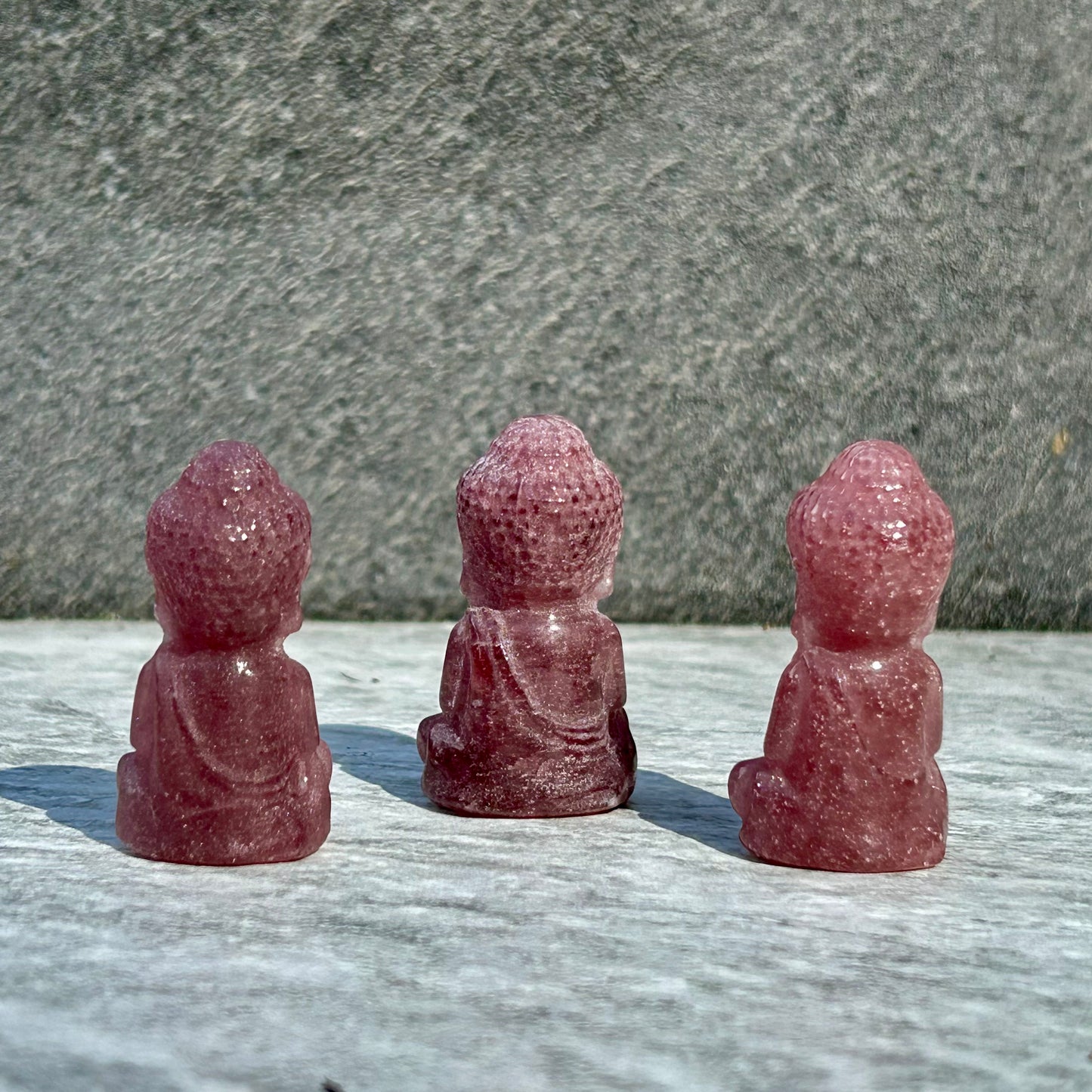 StrawBerry Quartz Mini Buddha