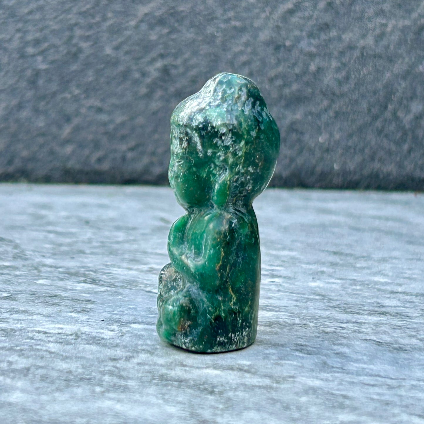 Emerald Mini Buddha Carving