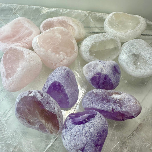 Crystal Eggs (Rose Quartz,Amethyst,Clear Quartz)