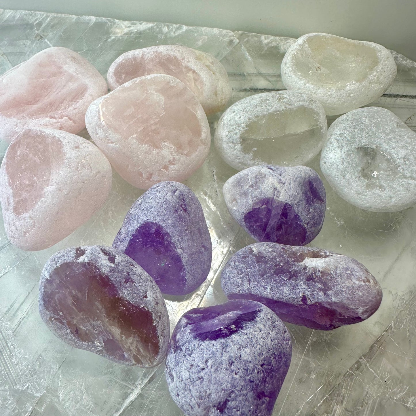 Crystal Eggs (Rose Quartz,Amethyst,Clear Quartz)