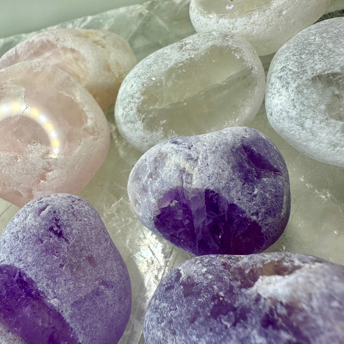 Crystal Eggs (Rose Quartz,Amethyst,Clear Quartz)