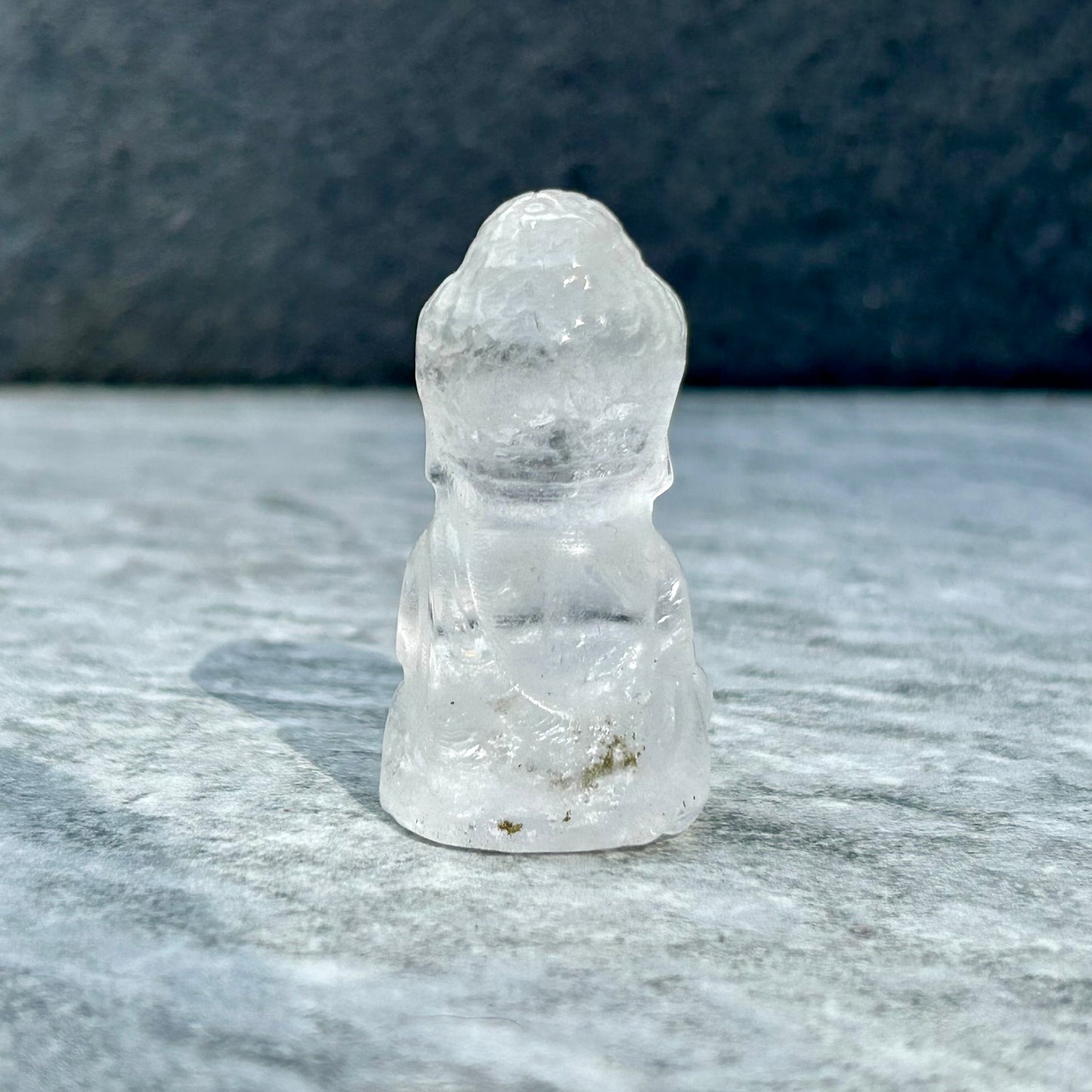 Clear Quartz Mini Buddha Carving