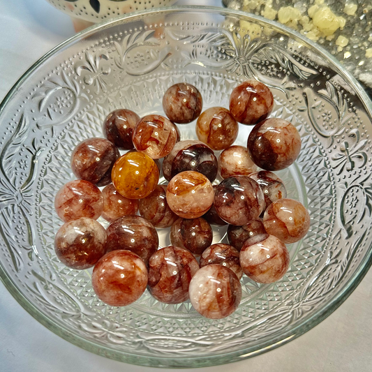 Fire Quartz Spheres Small