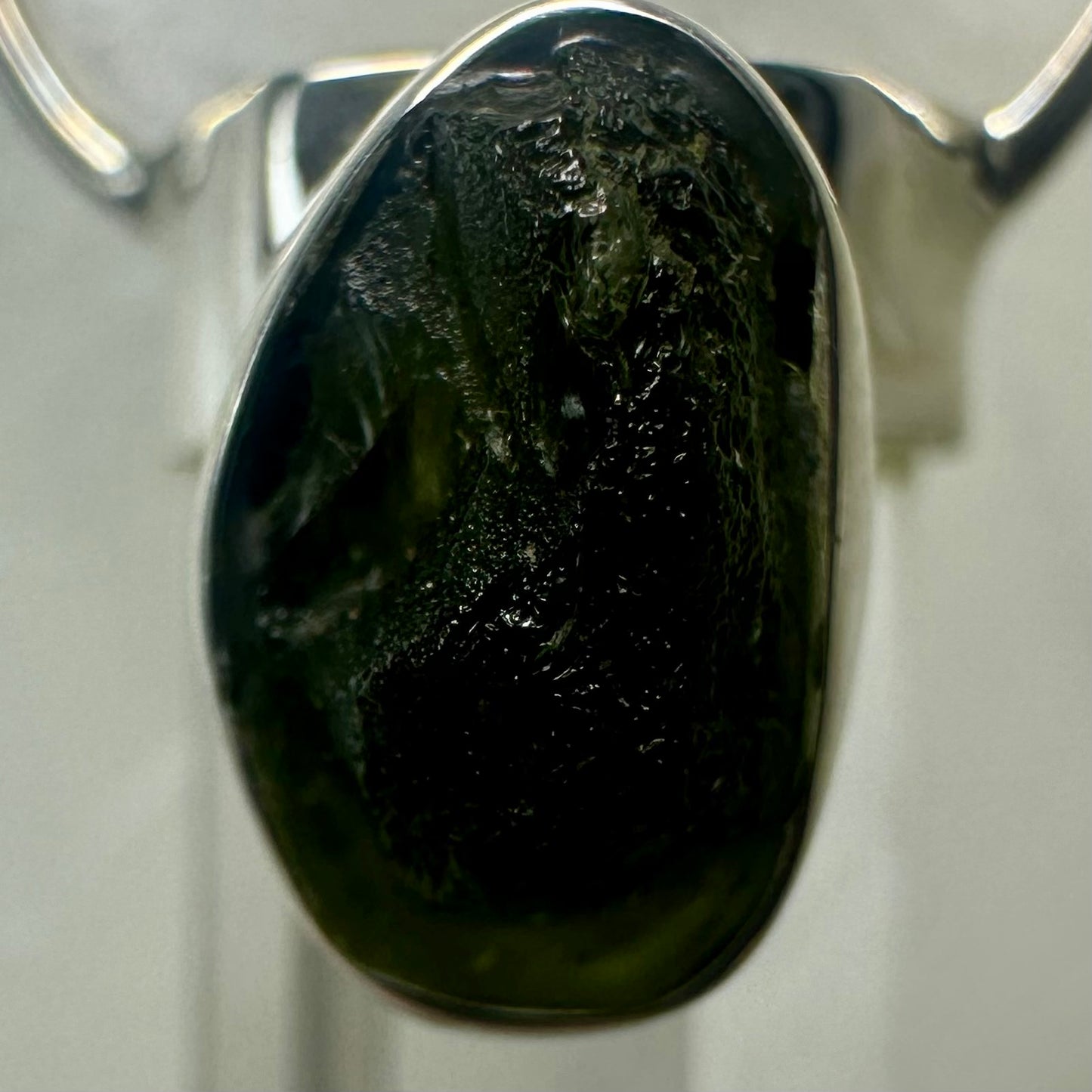 Moldavite & Quartz Pendant (70)