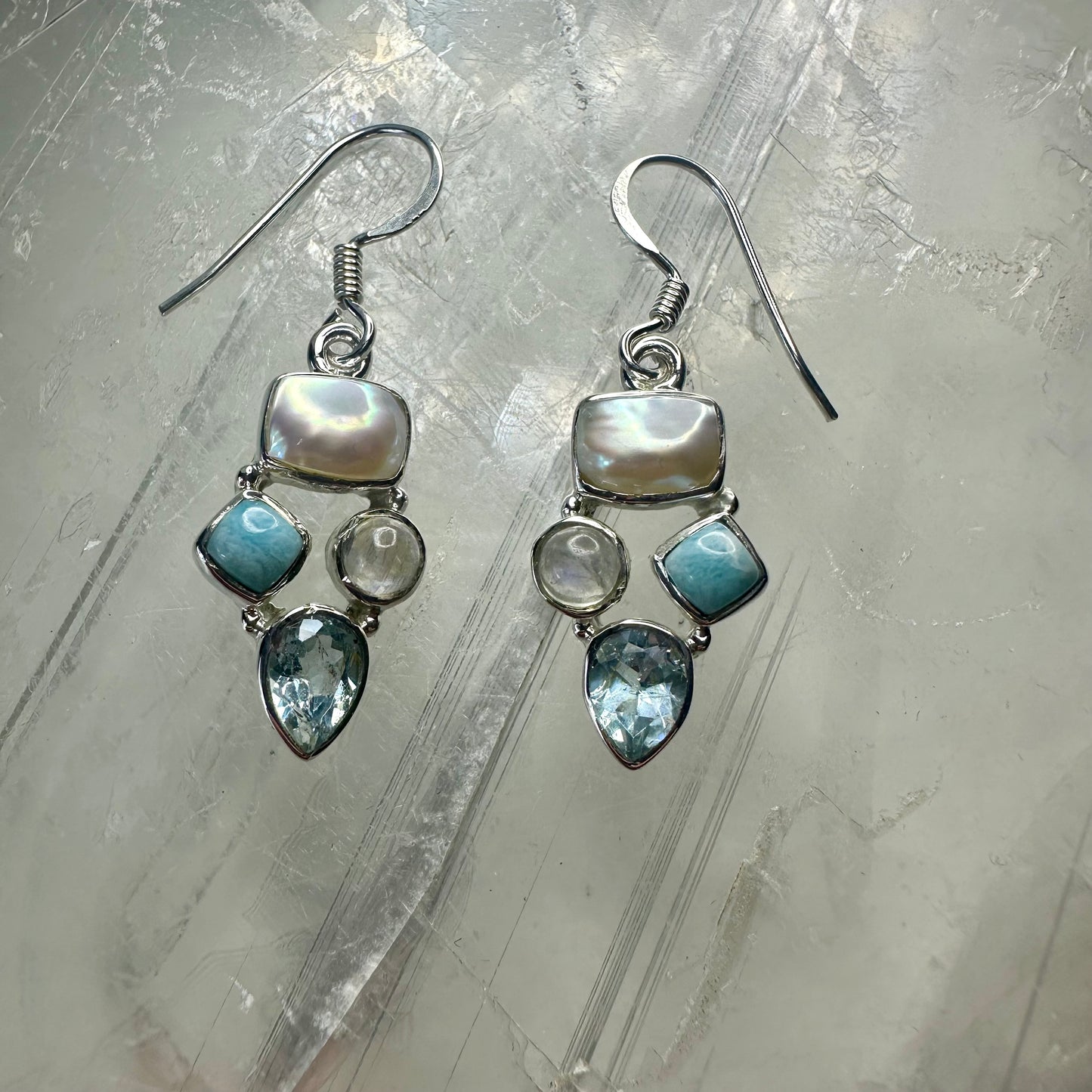 Larimar 925 Earrings
