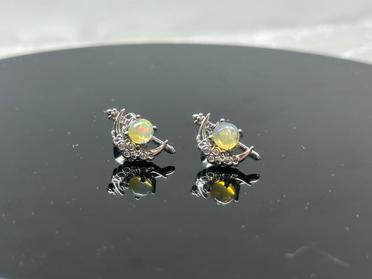 Opal 925 Earrings