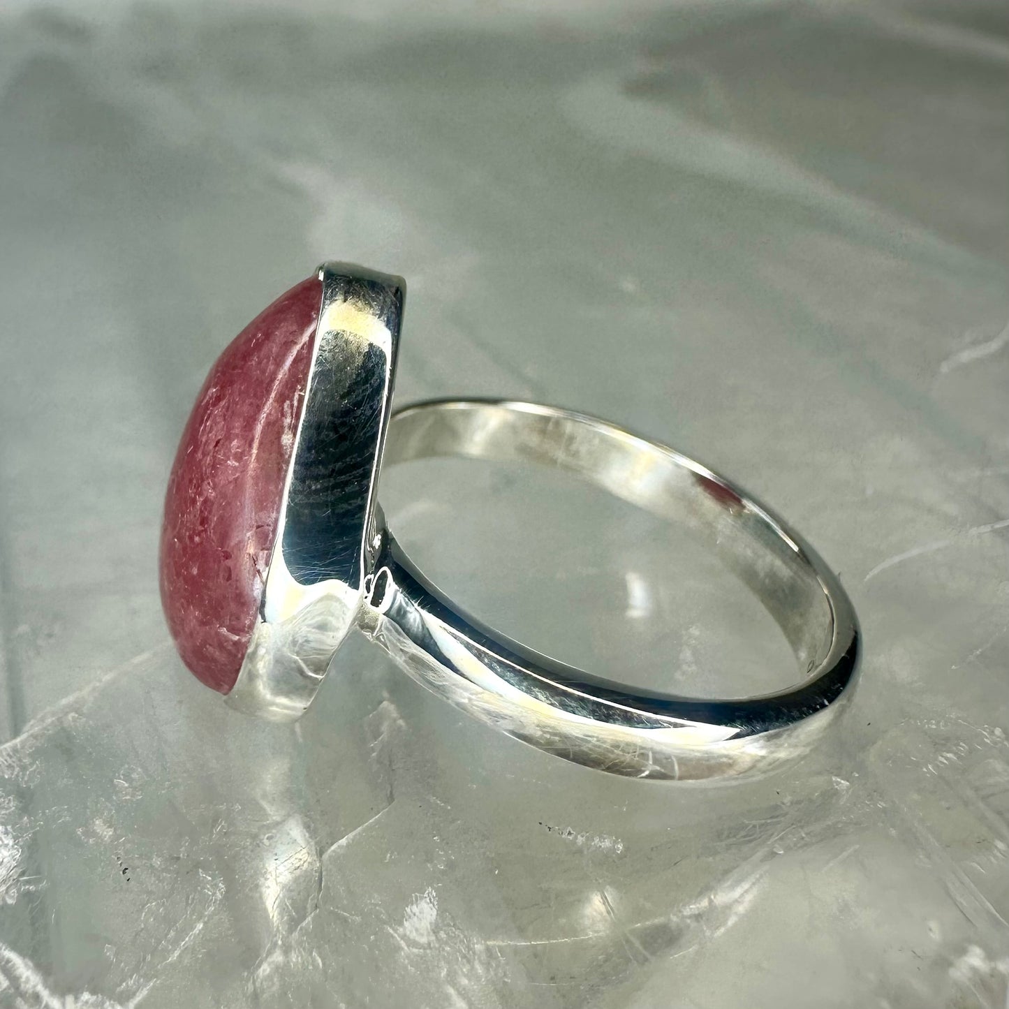 Rhodonite 925 Ring (Size L)