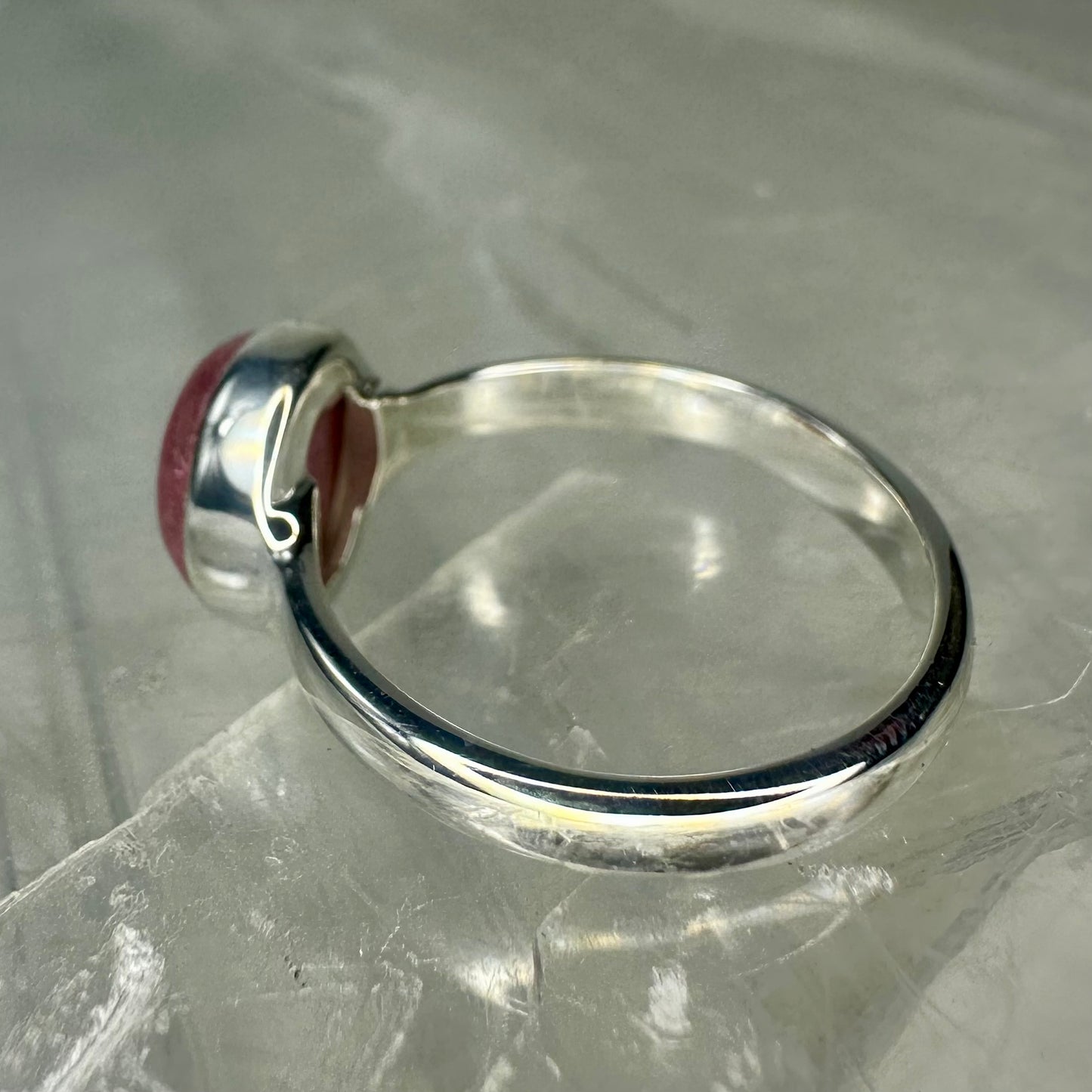 Rhodonite 925 Ring (Size P)