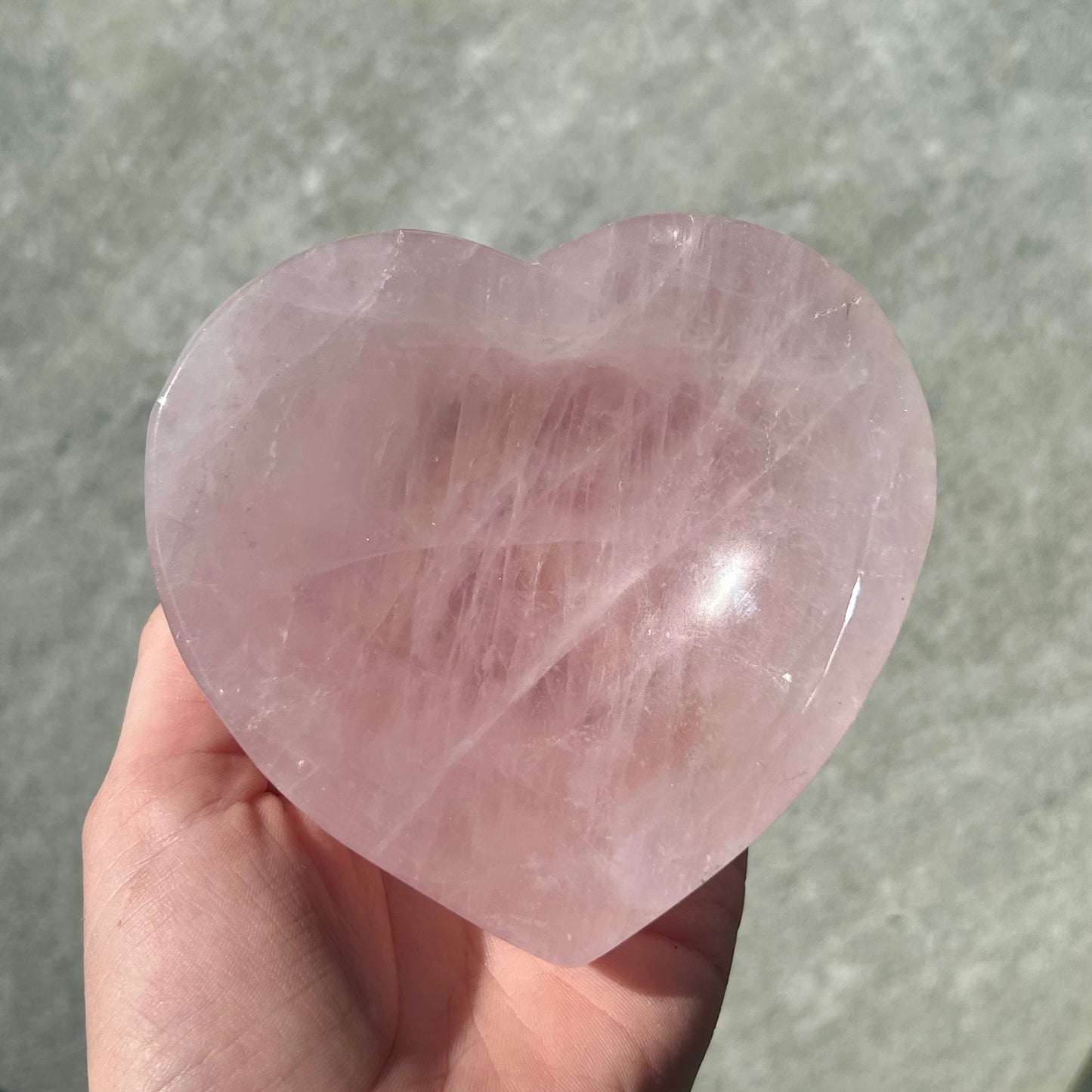 Rose Quartz Heart Bowl