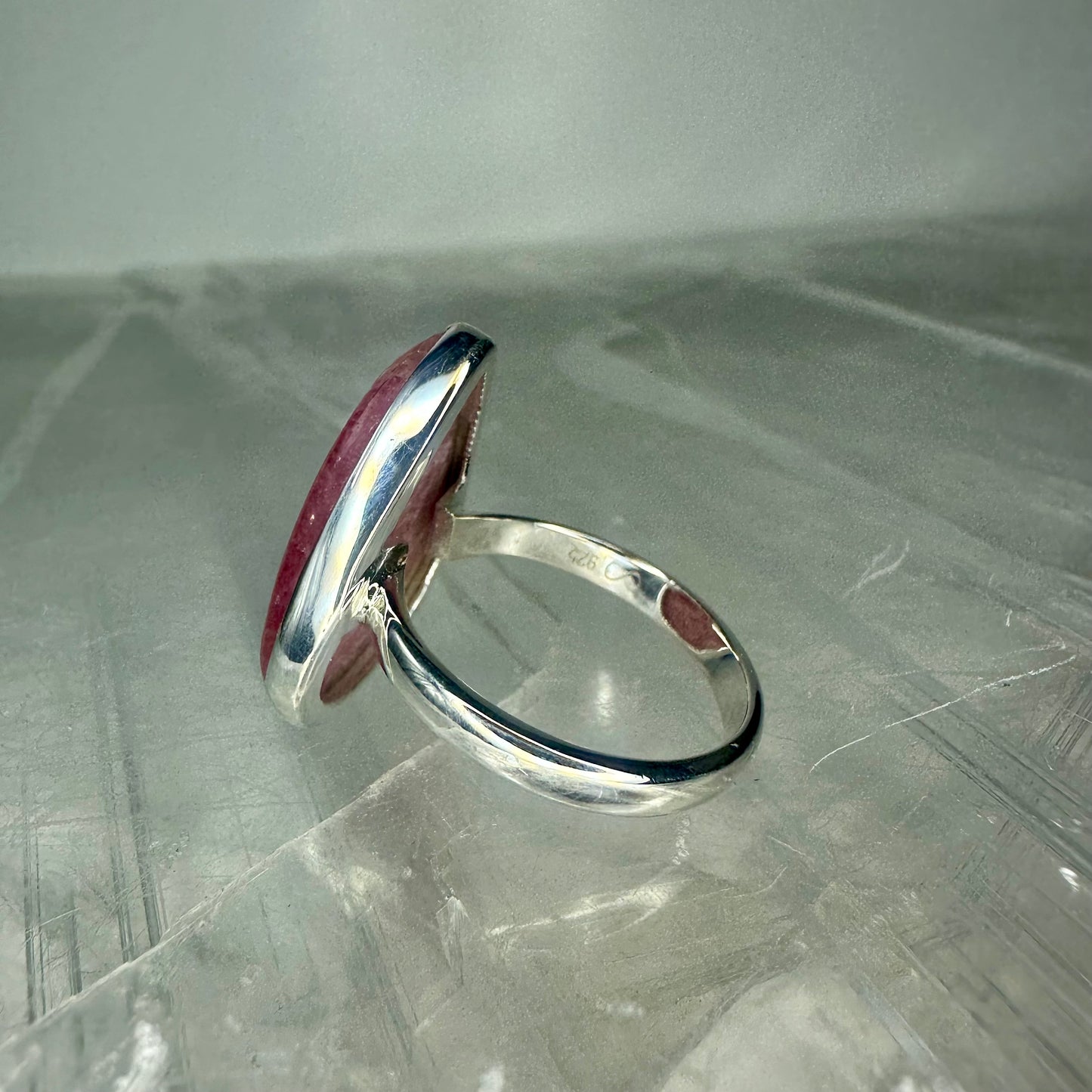 Rhodonite 925 Ring (Size S)