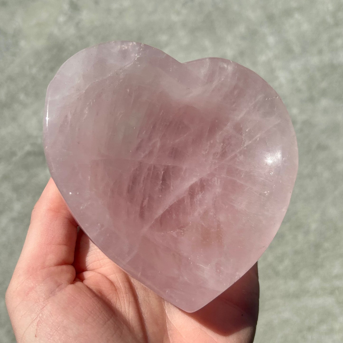 Rose Quartz Heart Bowl