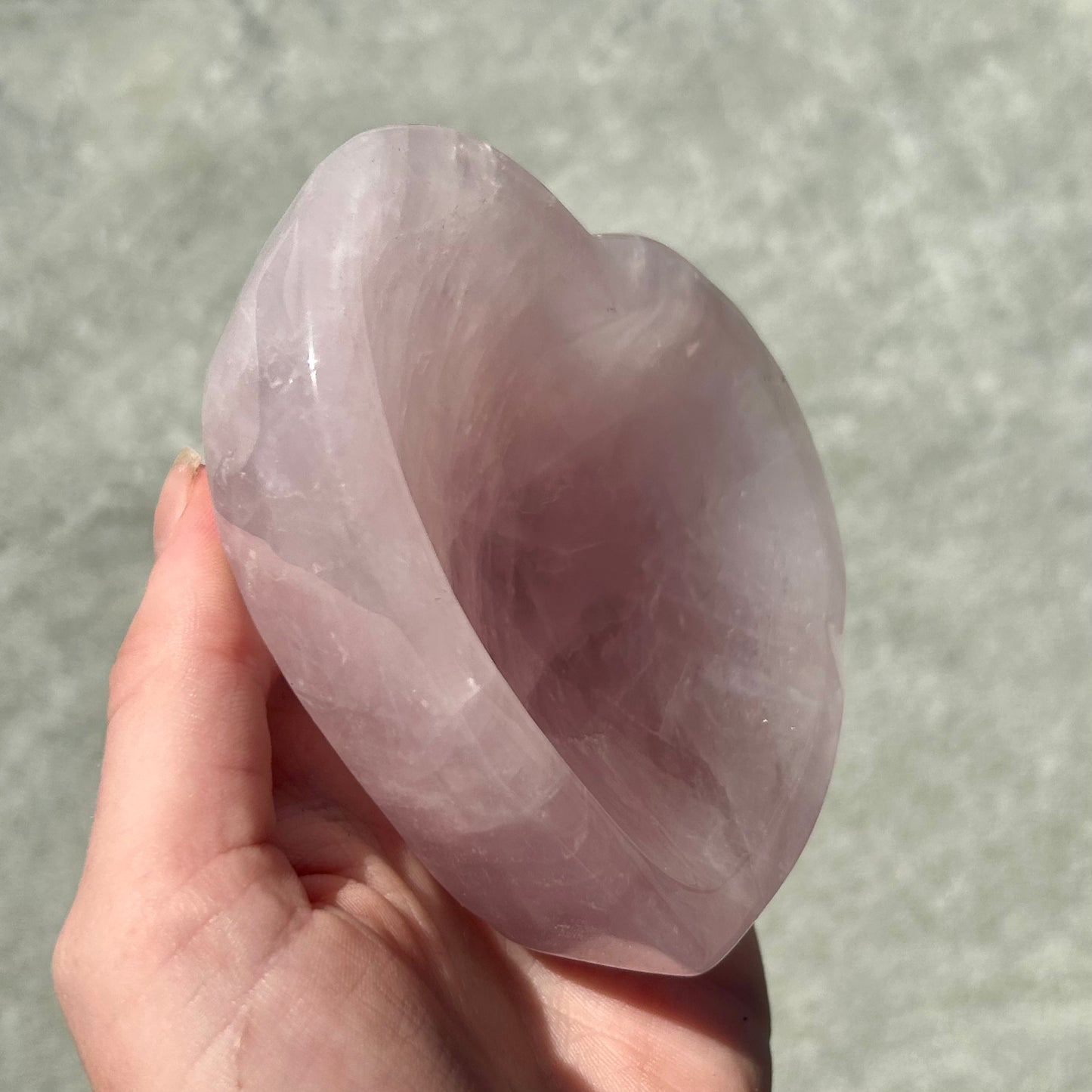 Rose Quartz Heart Bowl