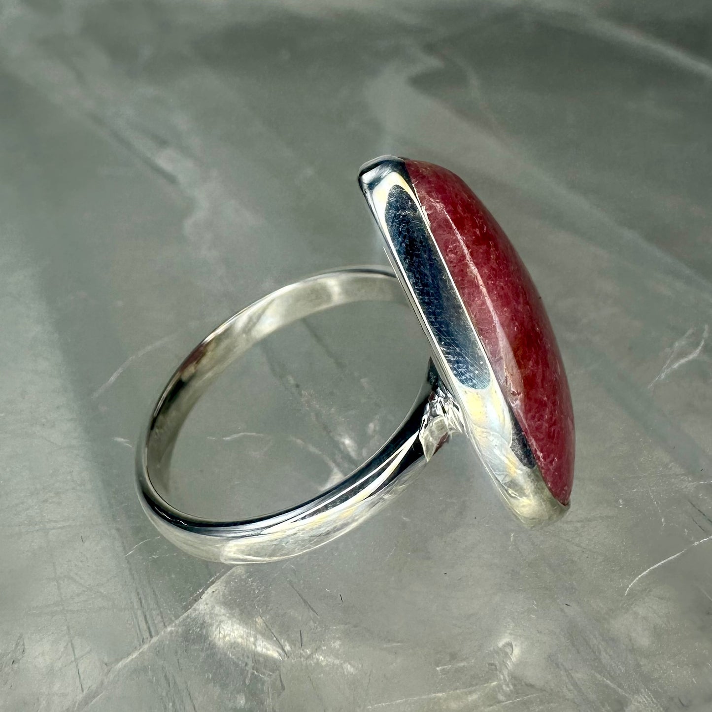 Rhodonite 925 Ring (Size S)