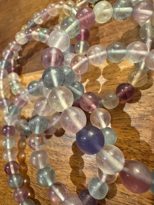 Watermelon Fluorite - High Grade - Bracelet