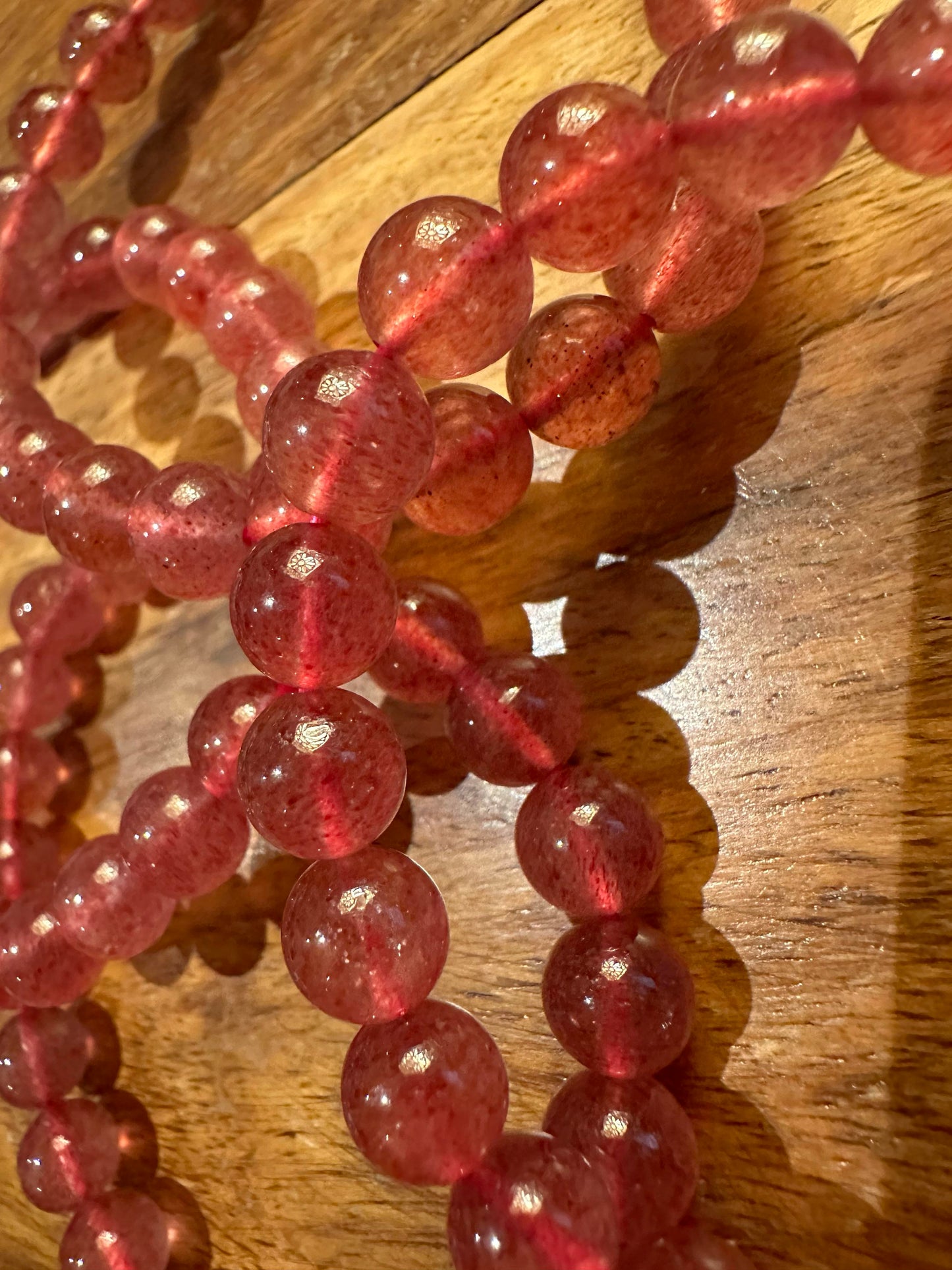 Strawberry Quartz - High Grade - Bracelet