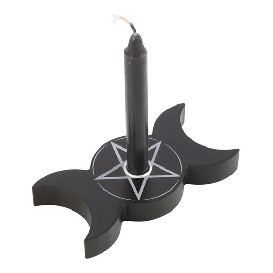 TRIPLE MOON SPELL CANDLE HOLDER