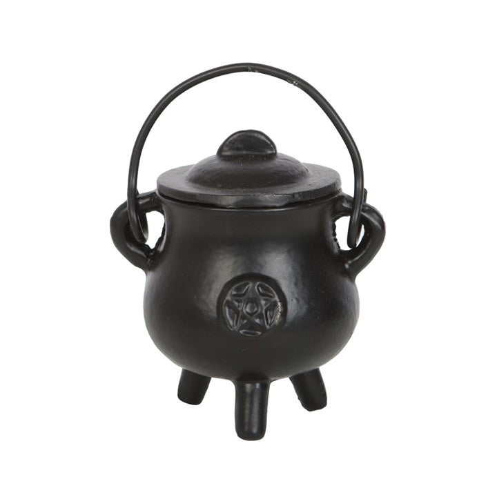 7.5cm Cast Iron Cauldron with Pentagram