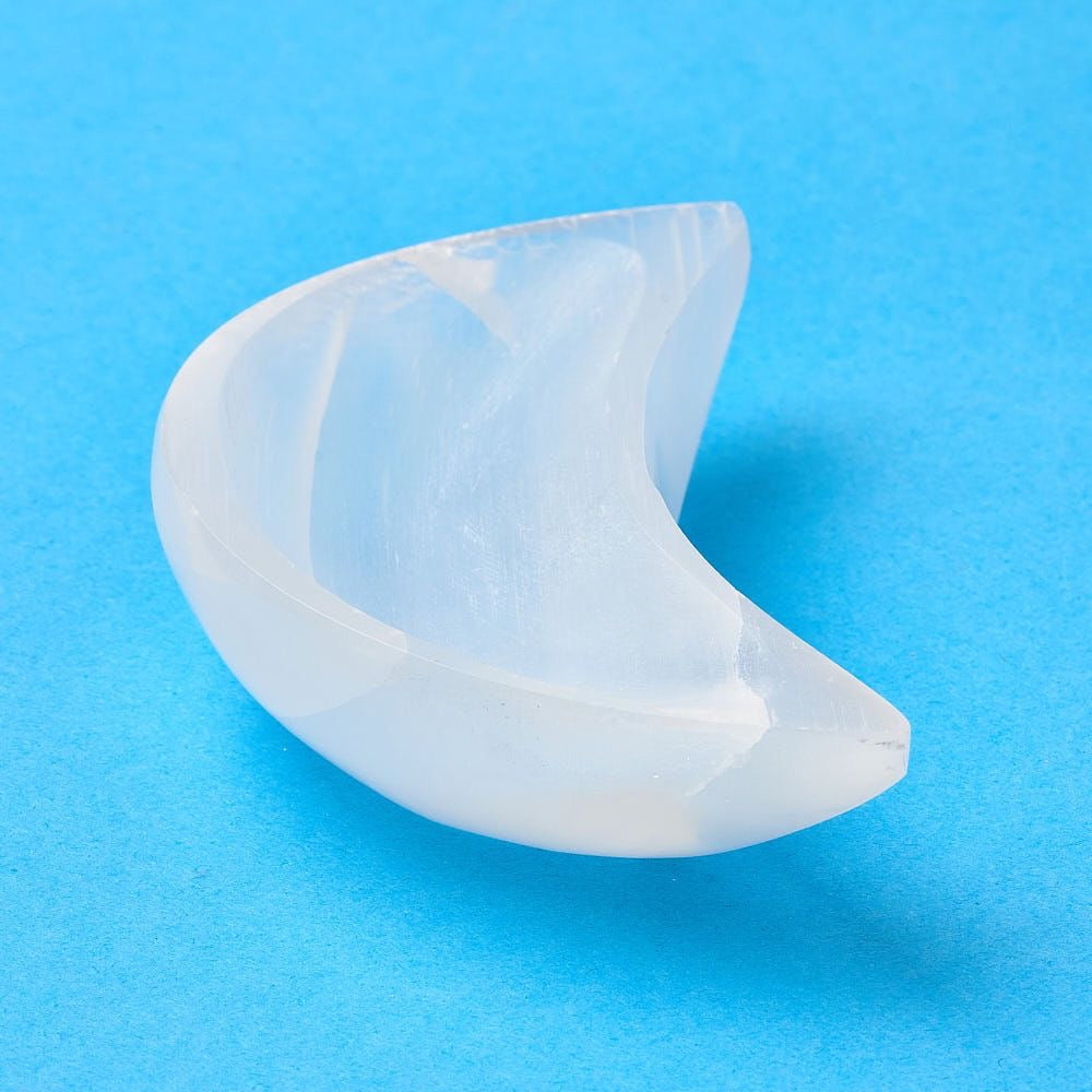 Selenite Moon Bowl 10cm