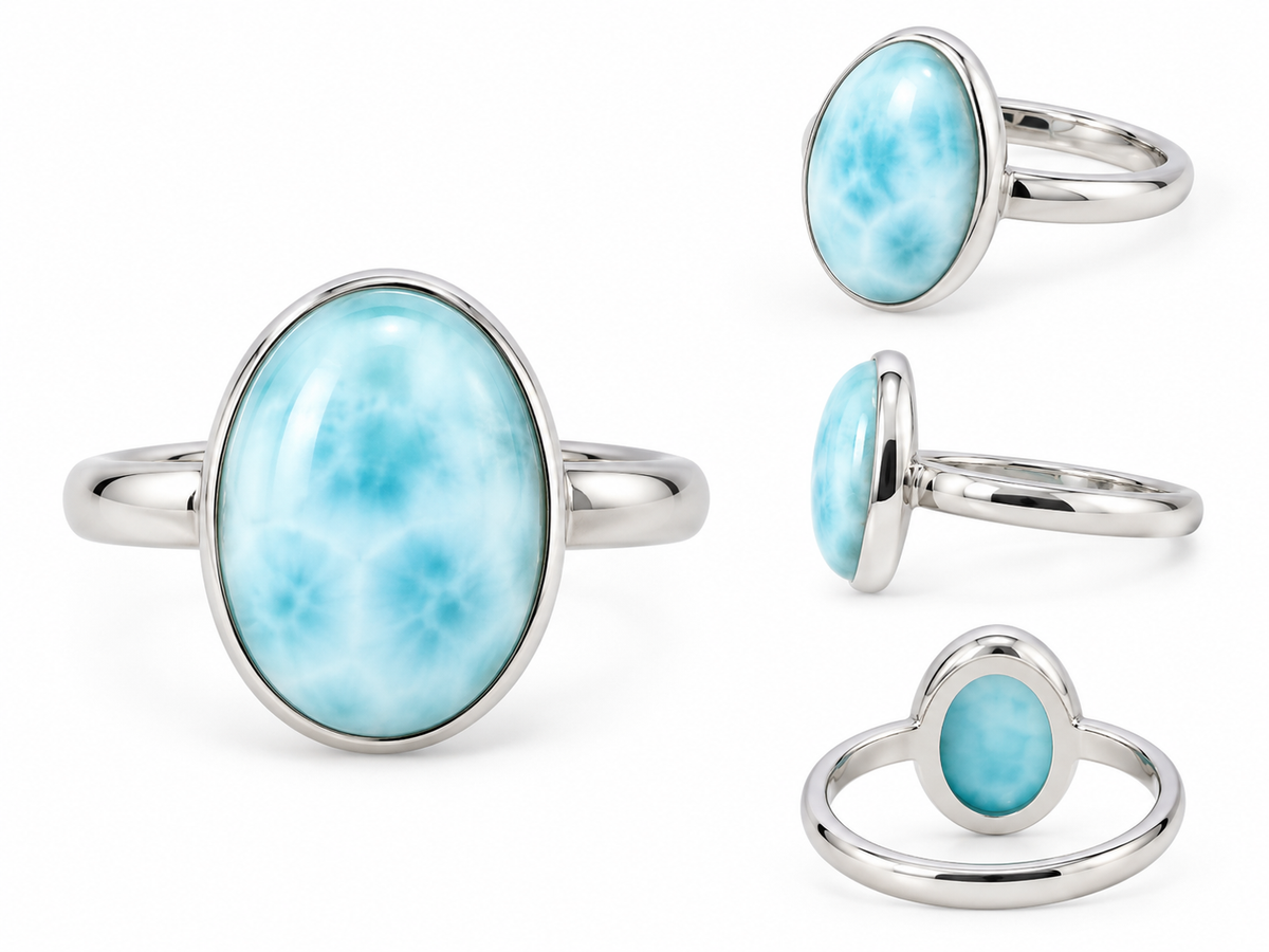 Larimar Oval Ring
