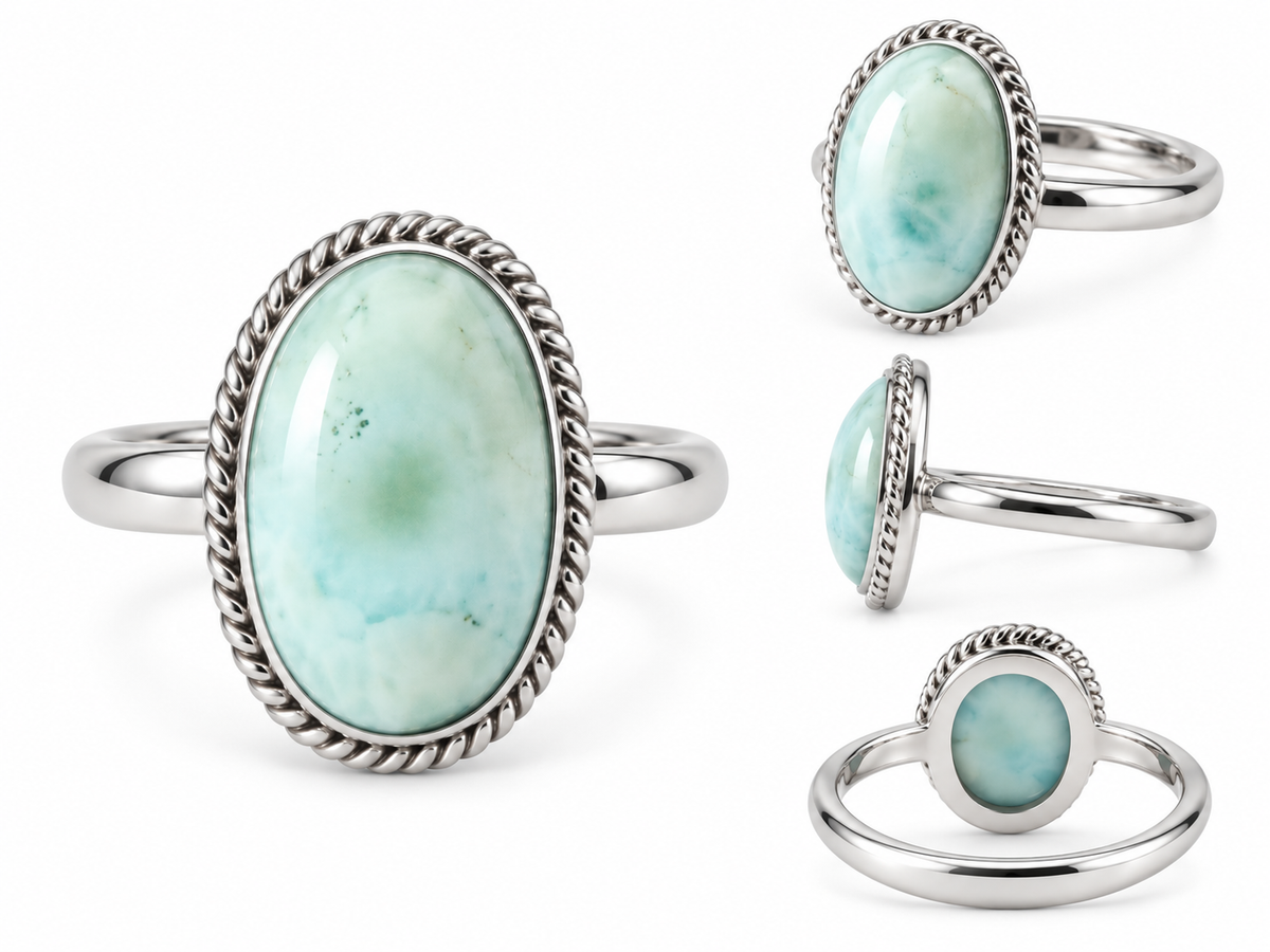 Larimar Oval Ring