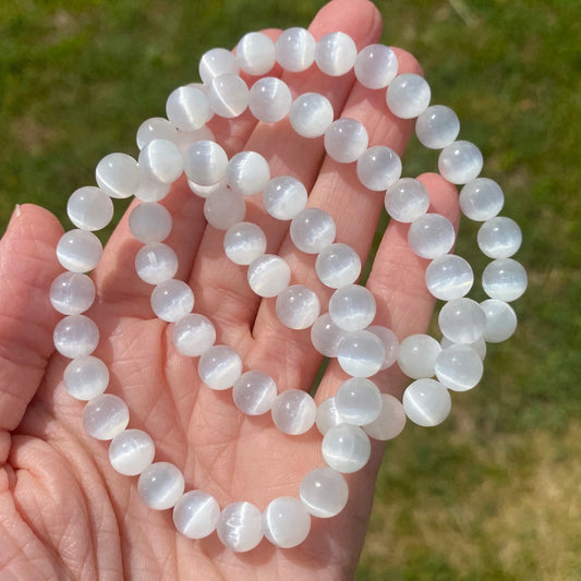 Selenite 8mm Bracelet