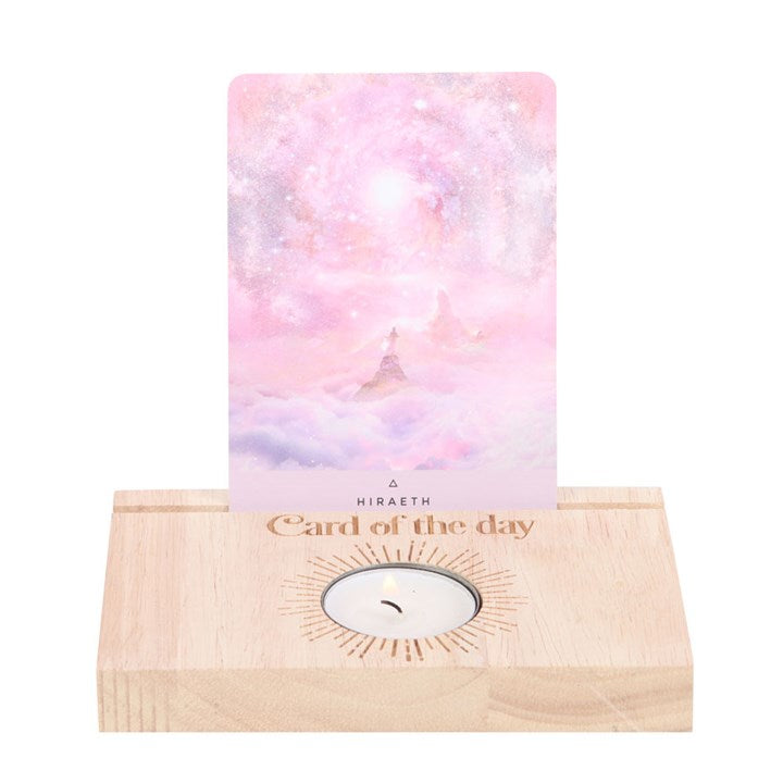 Natural Card of the Day Tarot Card Stand Tealight Holder Not Returning
