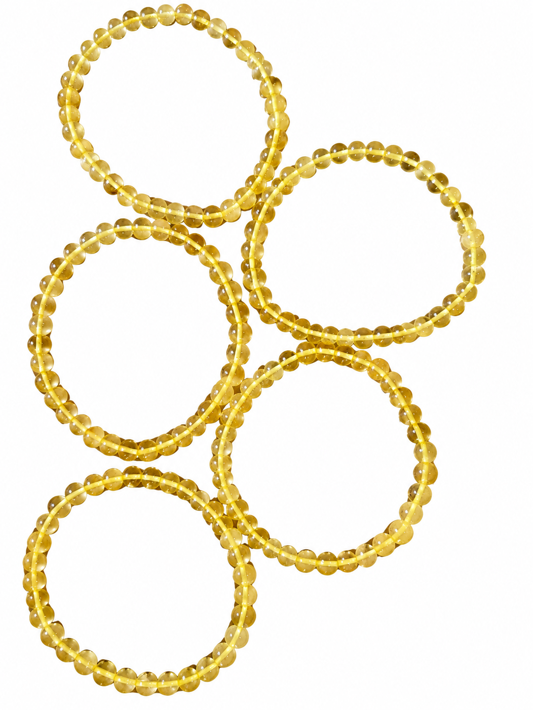 Yellow Amber 6mm Bracelet