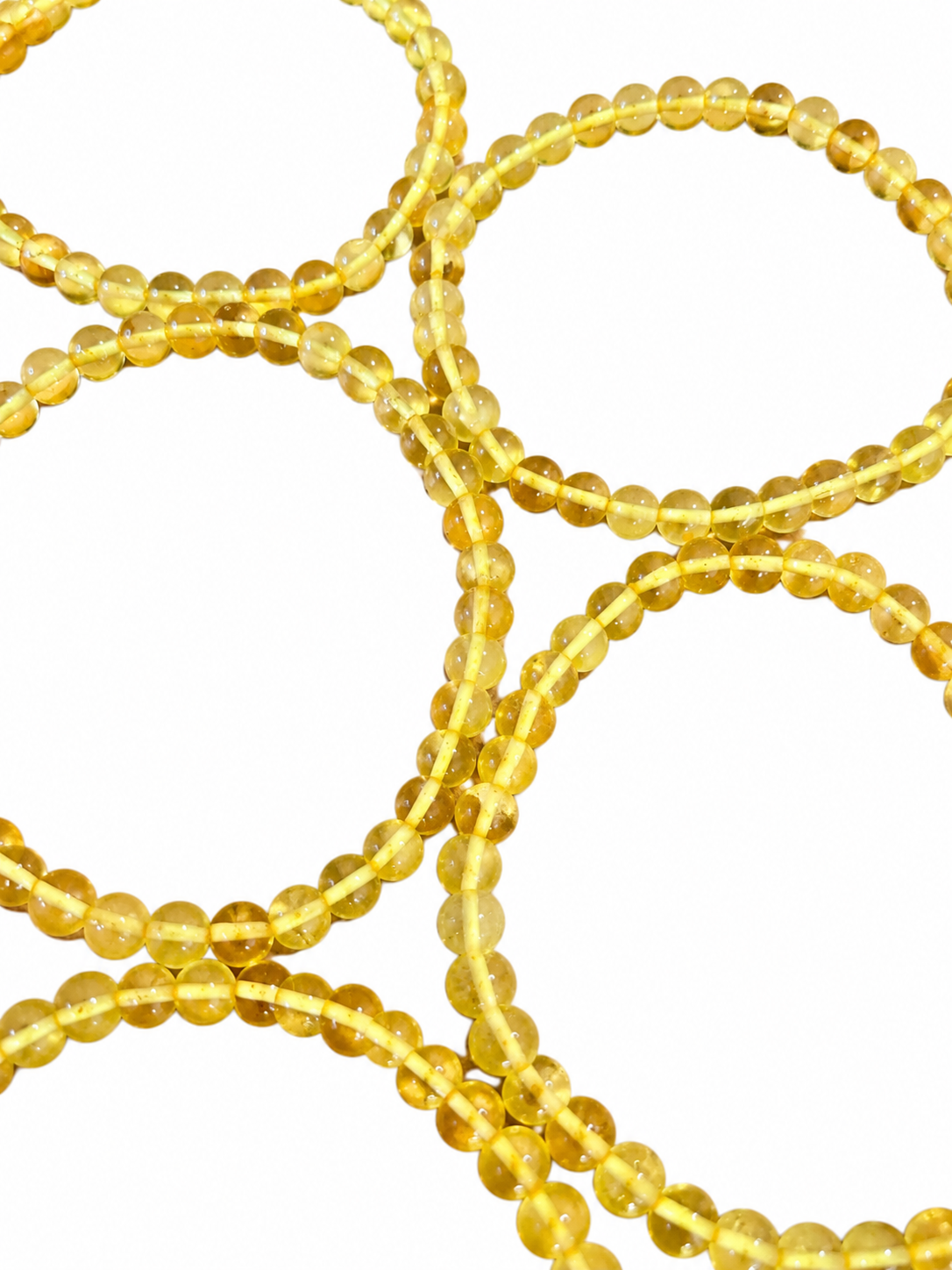 Yellow Amber 6mm Bracelet