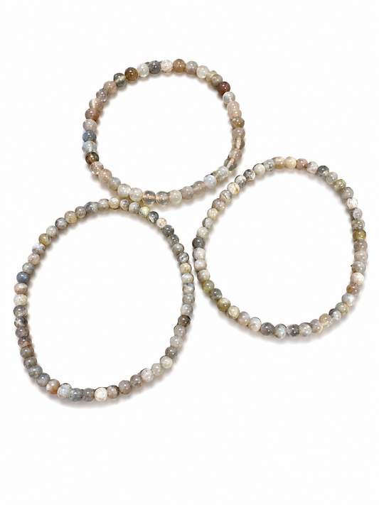 Peach Moonstone Bracelet 4mm