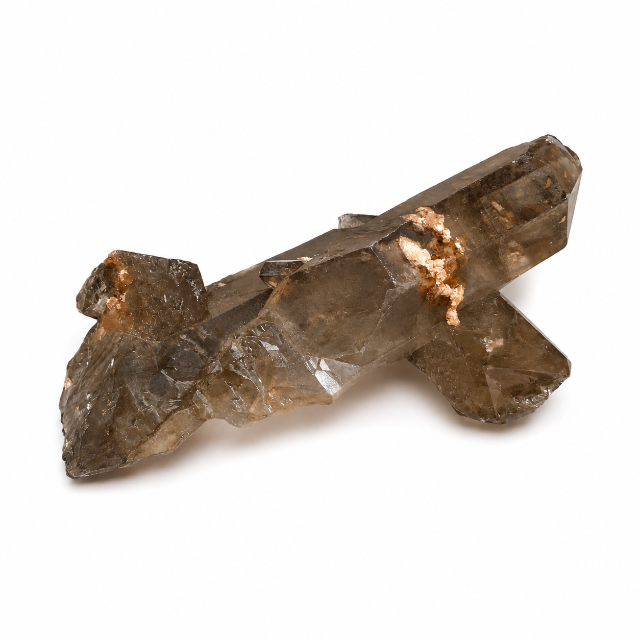 Raw Smokey Quartz Points with Rutile