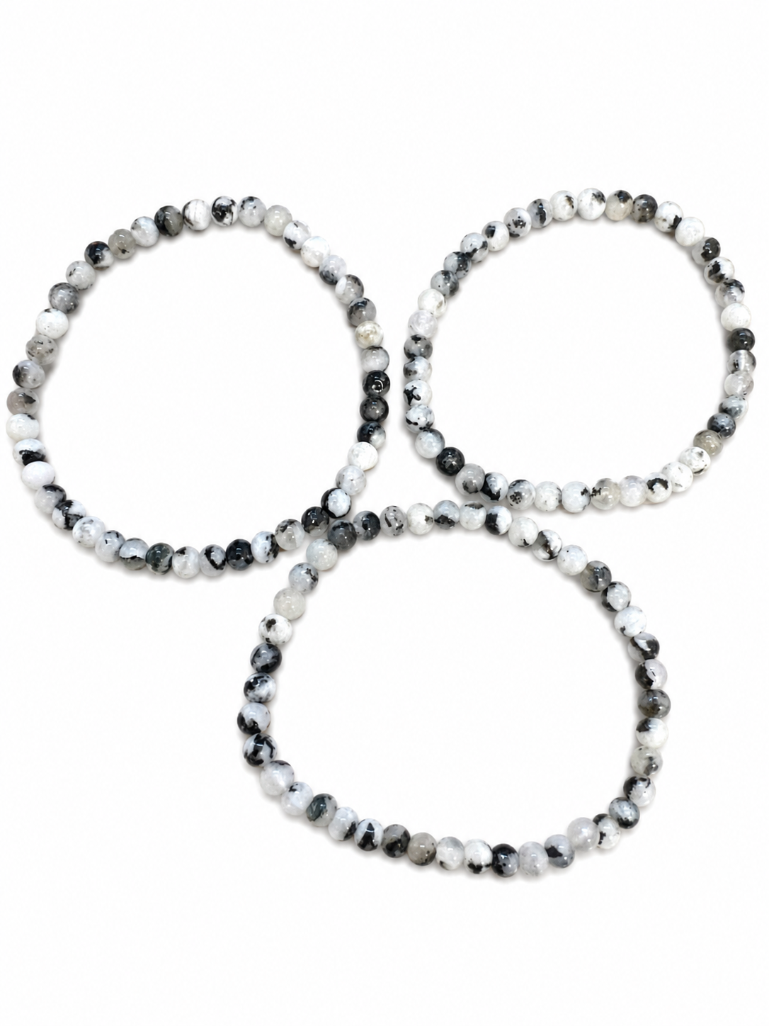 White MoonStone 4mm Bracelets