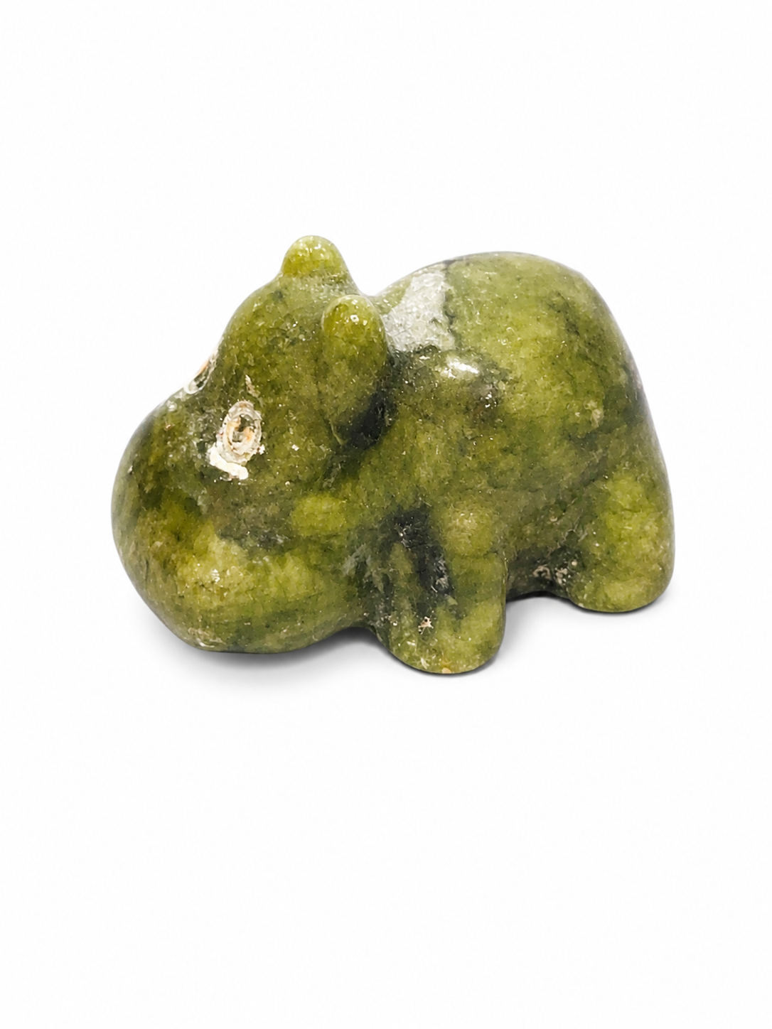Crystal Hippo Carvings