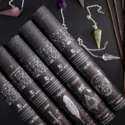 Cleansing Incense Sticks With Amethyst Pendulum