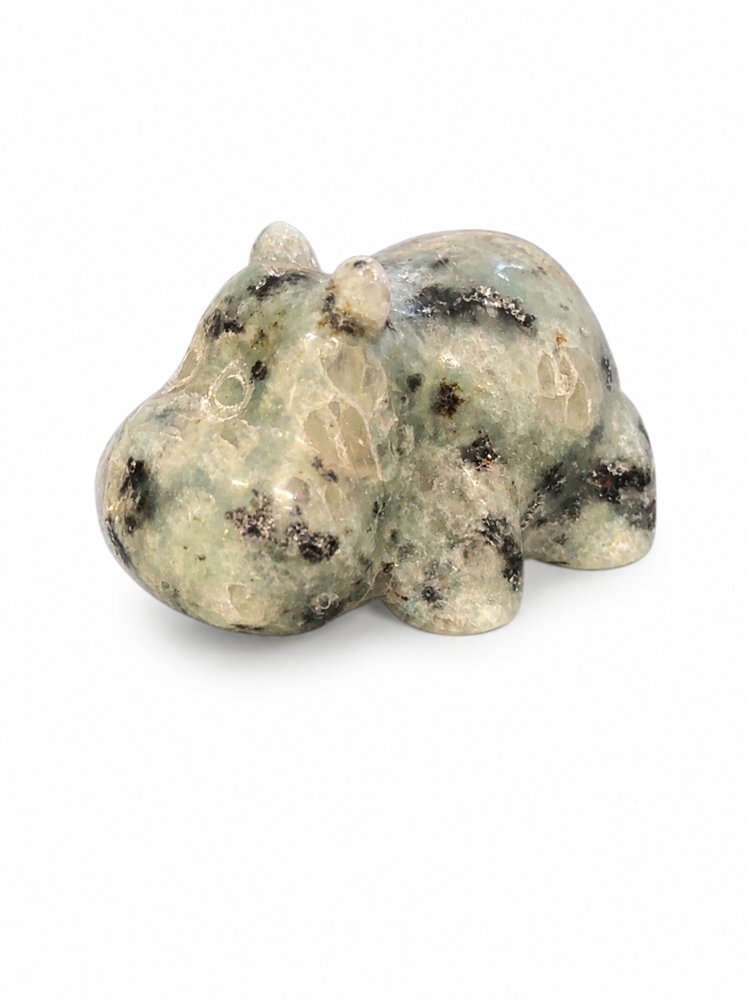 Crystal Hippo Carvings