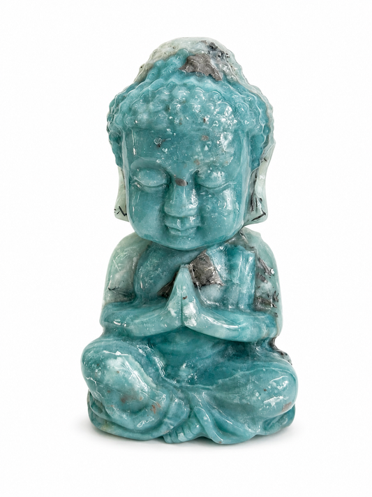 Amazonite Buddha Carving