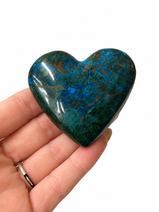 Chrysocolla Heart