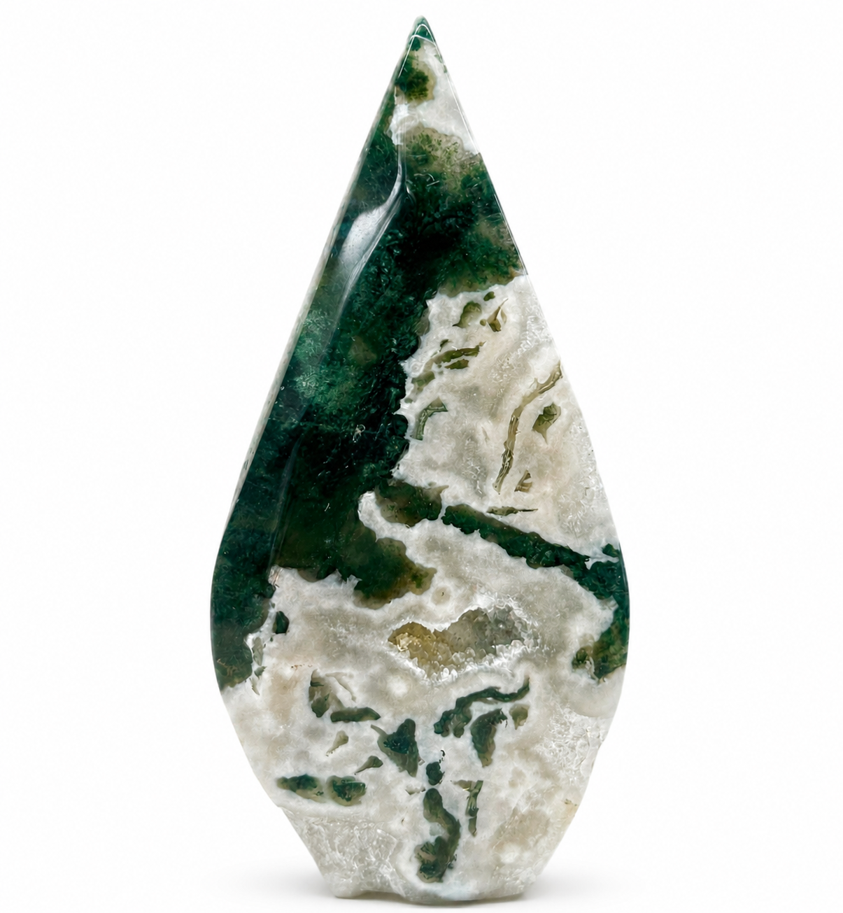 Moss Agate Flames