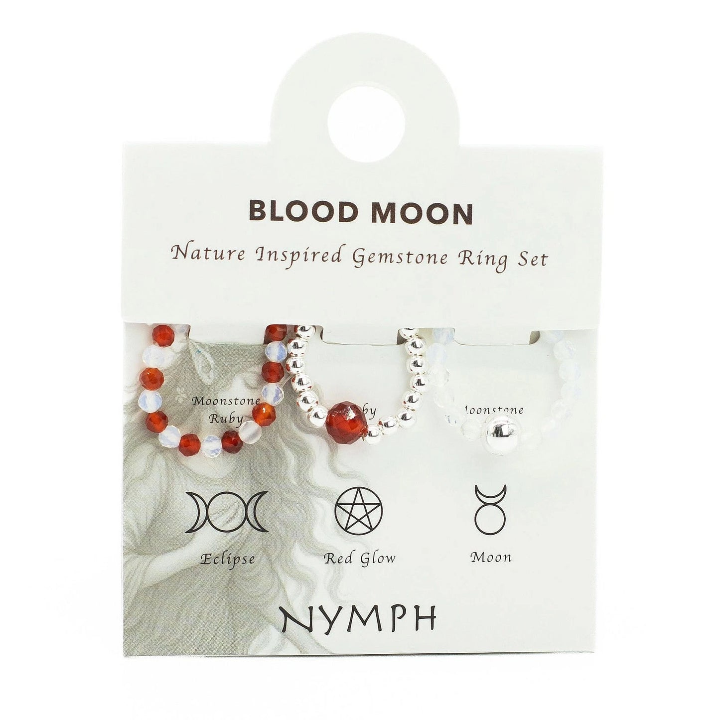 Gemstone Beaded Ring Set